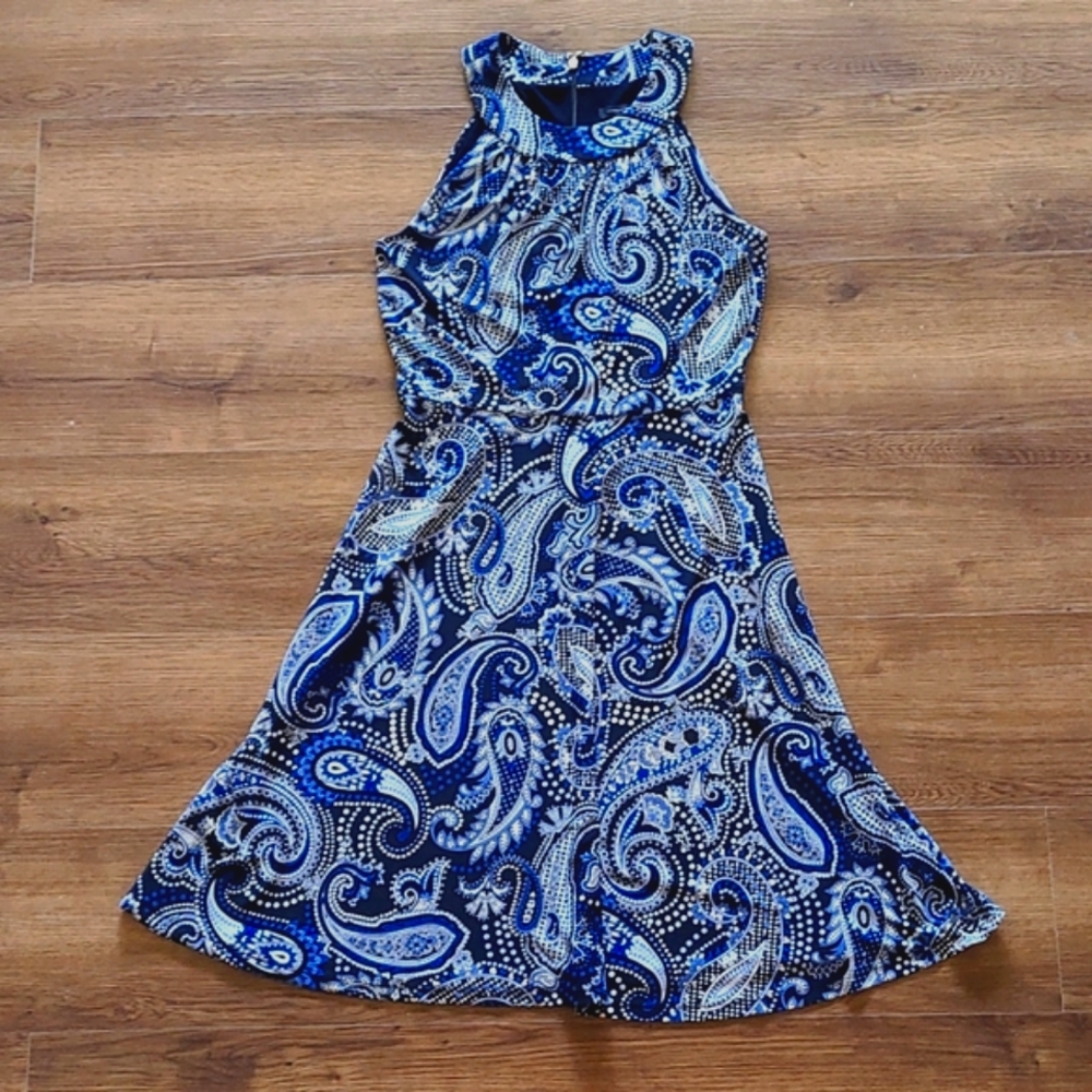 Tommy Hilfiger Blue Paisley Dress